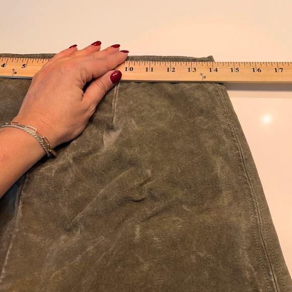 BLANKNYC Chocolate Souffl Faux Suede Leather Mini Skirt Size 27 - Picture 8 of 10